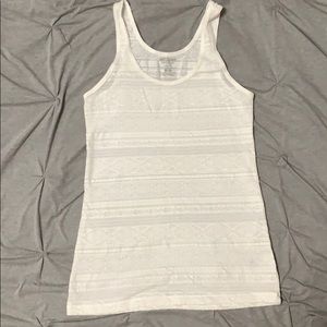 White patterned tank top